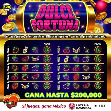 Raspadito Dulce fortuna (Sorteo 316)
