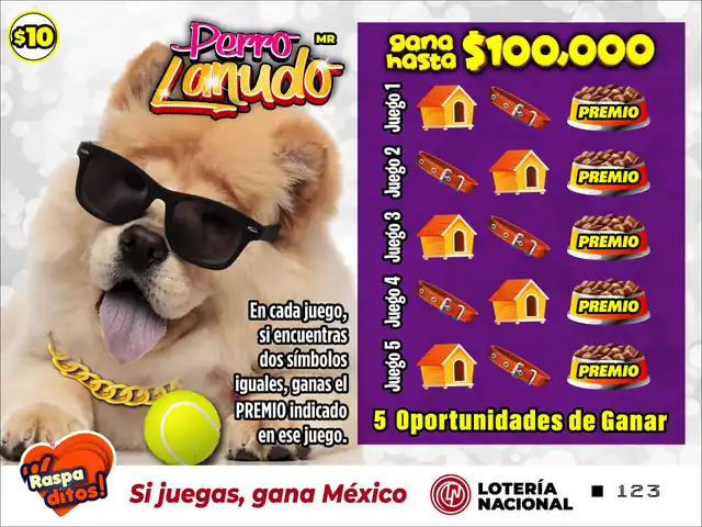 Raspadito Perro lanudo (Sorteo 322)