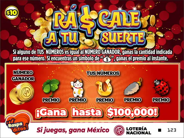 Raspadito Ráscale a tu suerte (Sorteo 342)