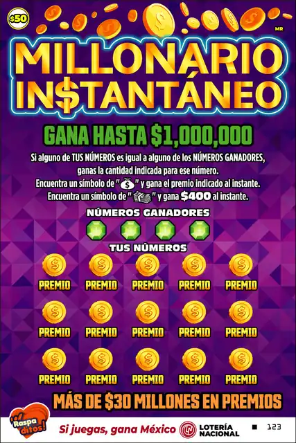 Raspadito Millonario instantáneo (Sorteo 350)