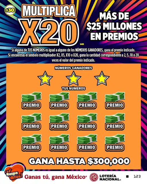 Raspadito Multiplica x20 (Sorteo 357)