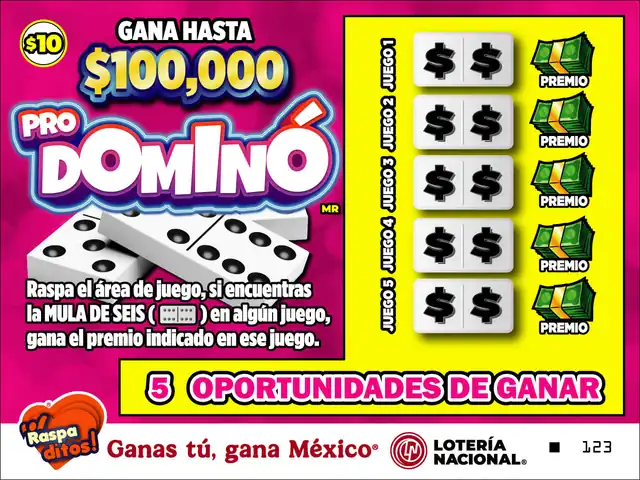 Raspadito Pro Dominó (Sorteo 363)